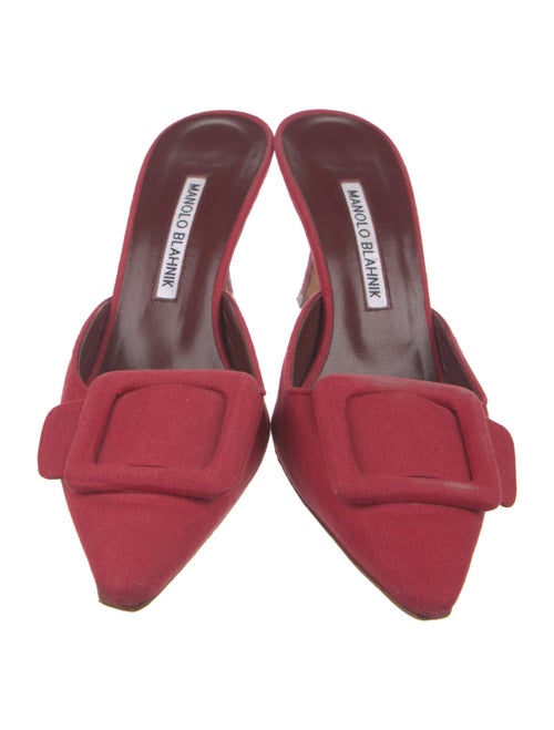Manolo Blahnik Suede Mules