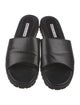 Manolo Blahnik Leather Slides