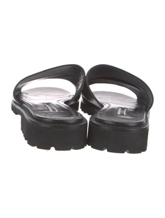 Manolo Blahnik Leather Slides