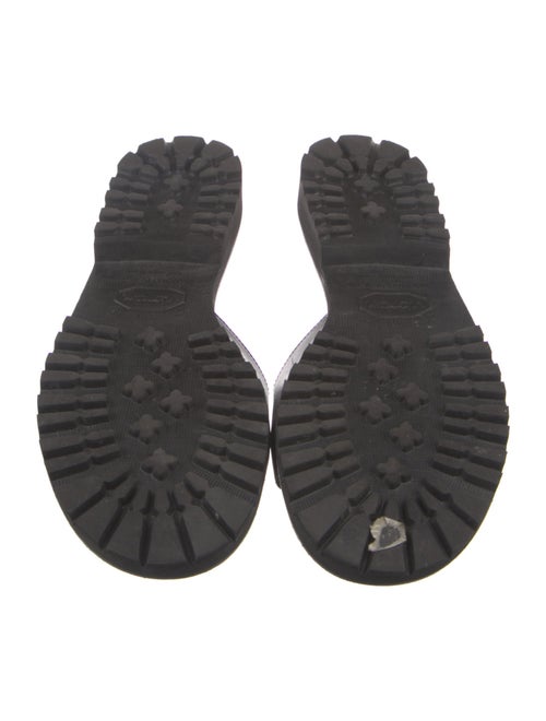 Manolo Blahnik Leather Slides