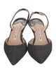 Manolo Blahnik Denim Slingback Pumps