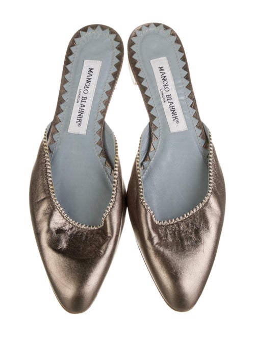 Manolo Blahnik Satin Mules