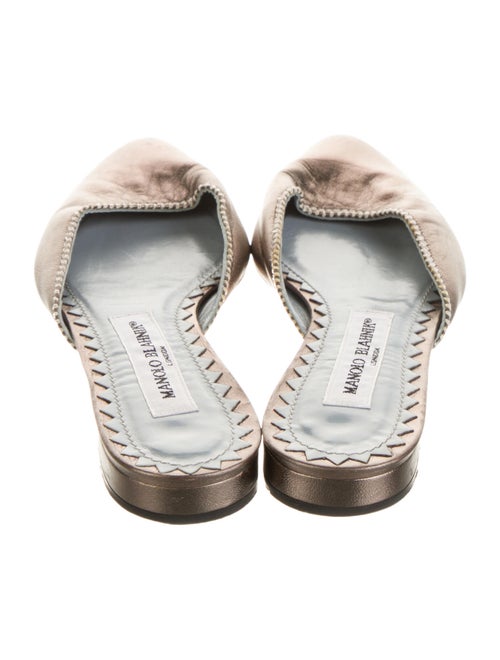 Manolo Blahnik Satin Mules