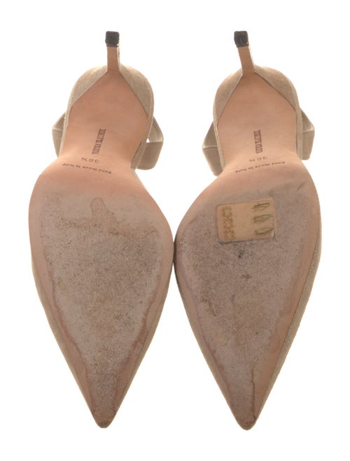 Manolo Blahnik Suede Slingback Pumps