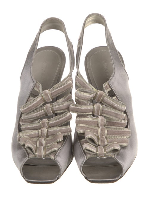 Manolo Blahnik Leather Slingback Pumps