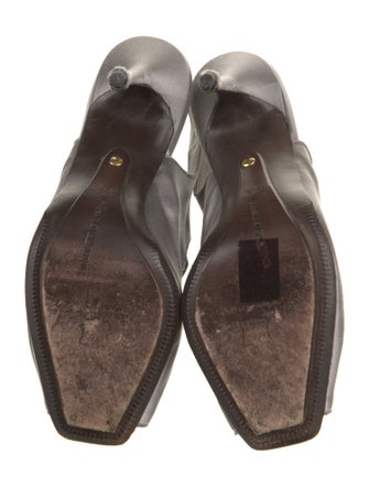 Manolo Blahnik Leather Slingback Pumps