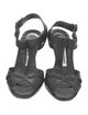 Manolo Blahnik Leather T-Strap Sandals