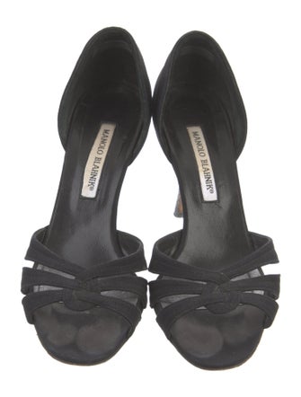 Manolo Blahnik Satin Sandals