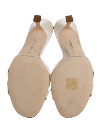 Manolo Blahnik Patent Leather Slides