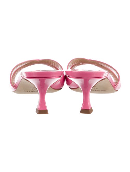 Manolo Blahnik Patent Leather Slides