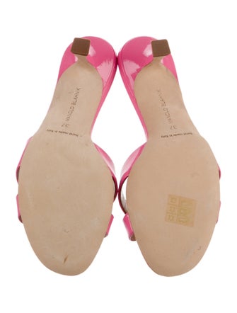 Manolo Blahnik Patent Leather Slides