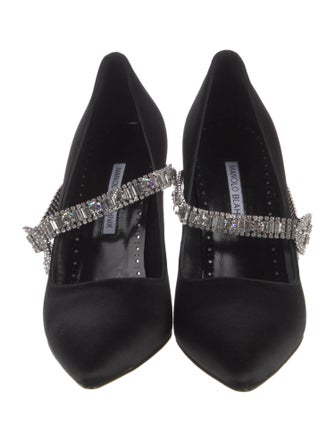 Manolo Blahnik Satin Pumps