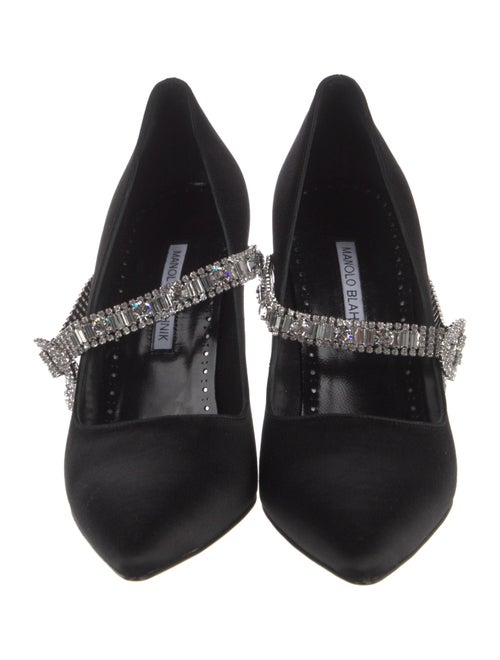 Manolo Blahnik Satin Pumps