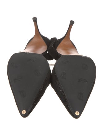 Manolo Blahnik Suede Slingback Pumps