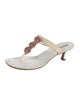 Manolo Blahnik Leather T-Strap Sandals