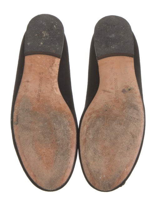 Manolo Blahnik Suede Flats