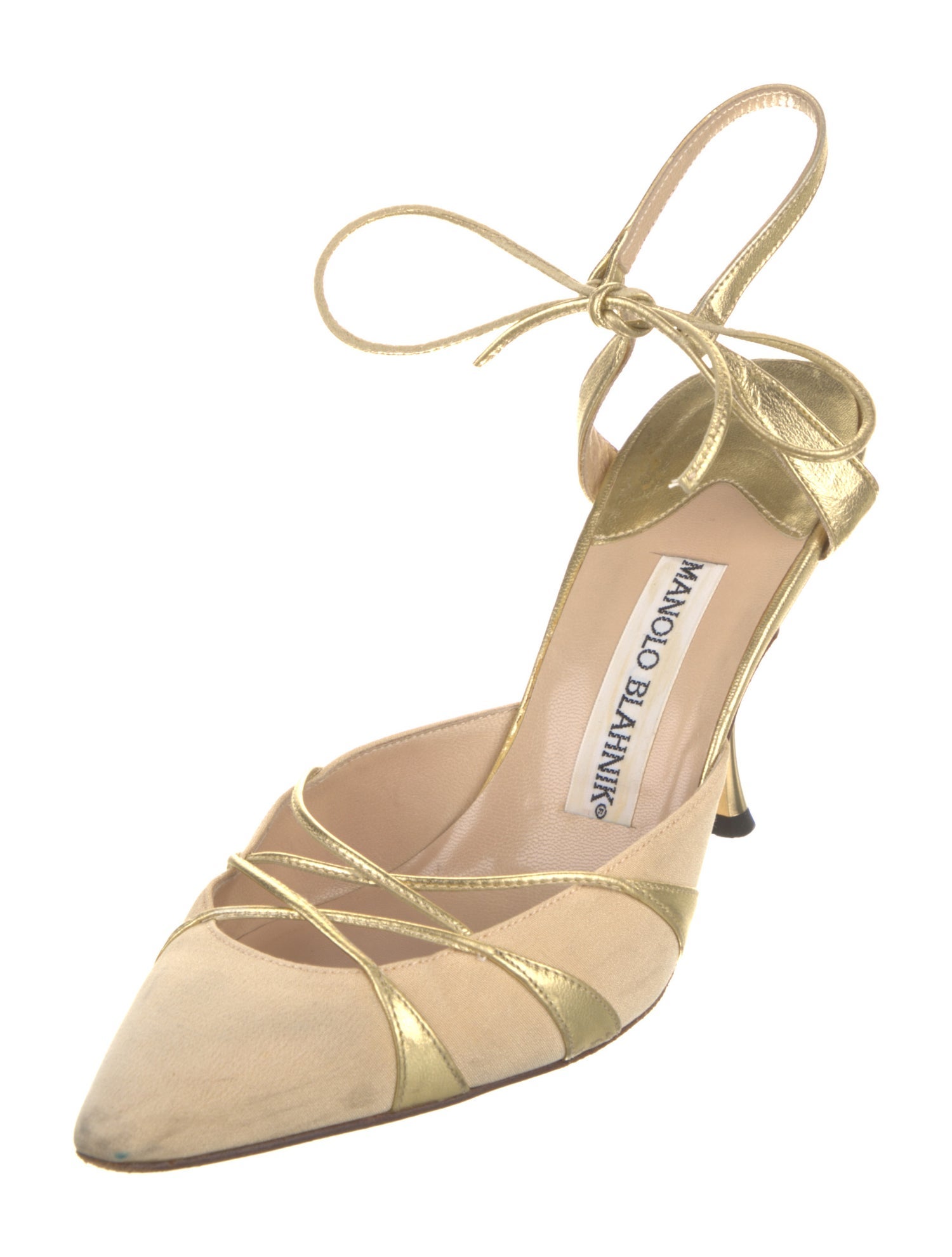 Manolo Blahnik Satin Pumps