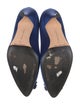 Manolo Blahnik Satin Crystal Embellishments Pumps