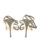 Manolo Blahnik Glitter Glitter Accents Sandals