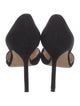 Manolo Blahnik Suede D'Orsay Pumps