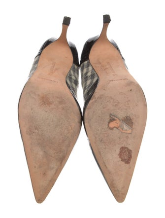 Manolo Blahnik Patent Leather Printed Pumps