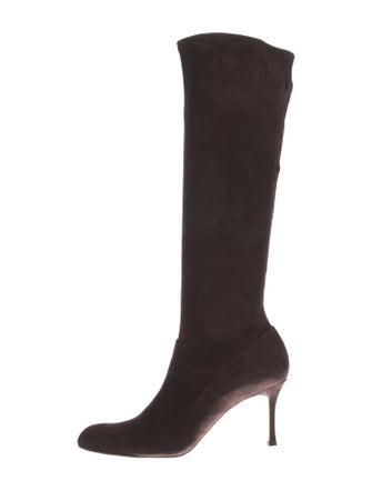 Manolo Blahnik Suede Boots