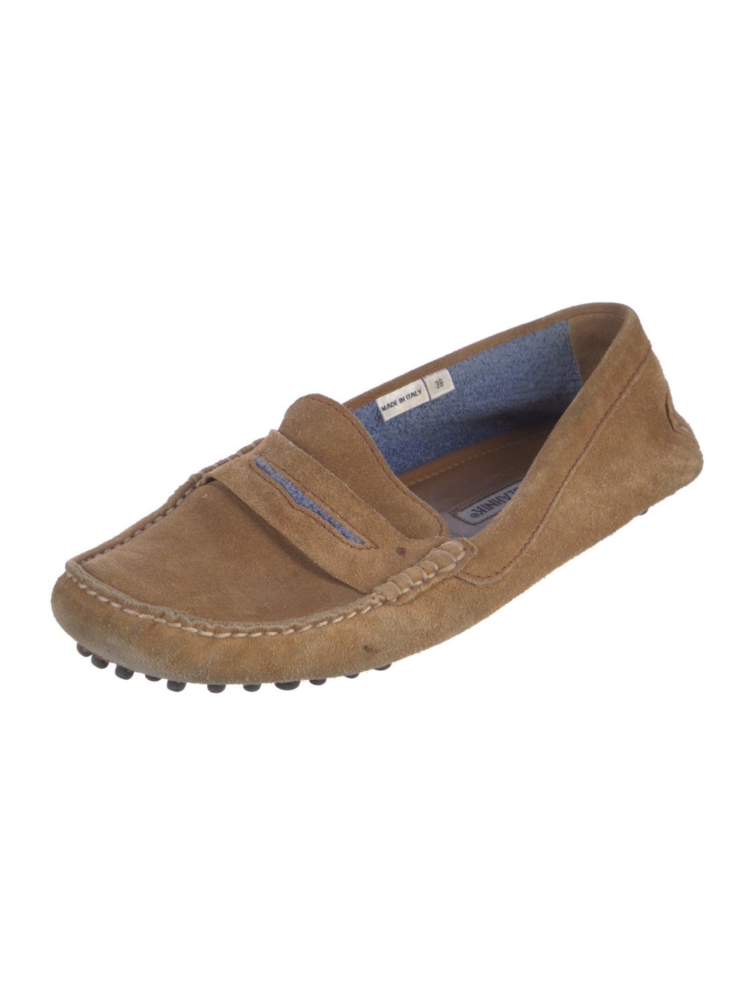 Manolo Blahnik Suede Loafers