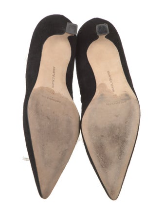 Manolo Blahnik Srilasca Suede Pumps