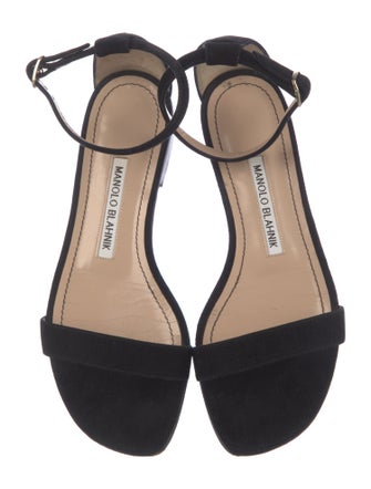 Manolo Blahnik Suede Sandals