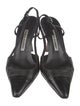 Manolo Blahnik Leather Slingback Pumps