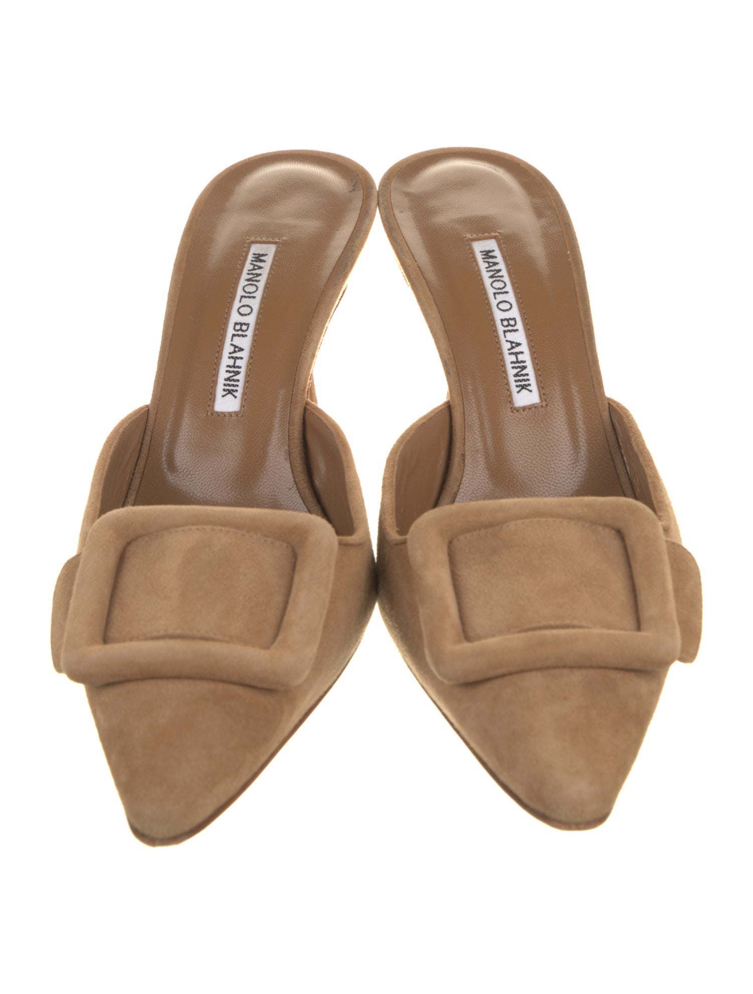 Manolo Blahnik Suede Mules