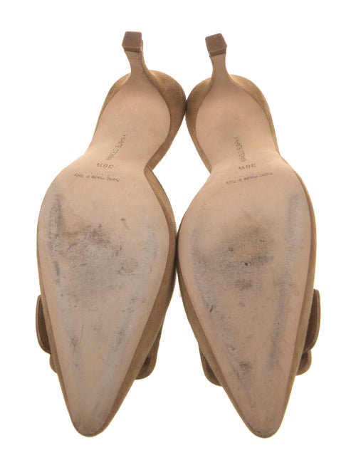 Manolo Blahnik Suede Mules