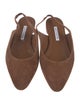 Manolo Blahnik Suede Slingback Flats