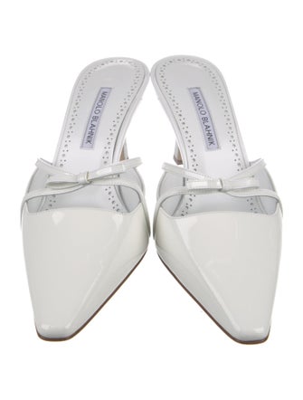 Manolo Blahnik Patent Leather Mules