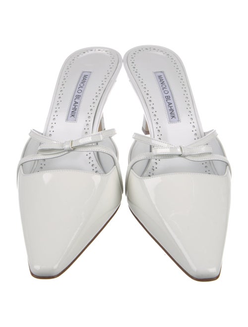 Manolo Blahnik Patent Leather Mules