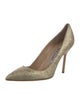 Manolo Blahnik Glitter Glitter Accents Pumps
