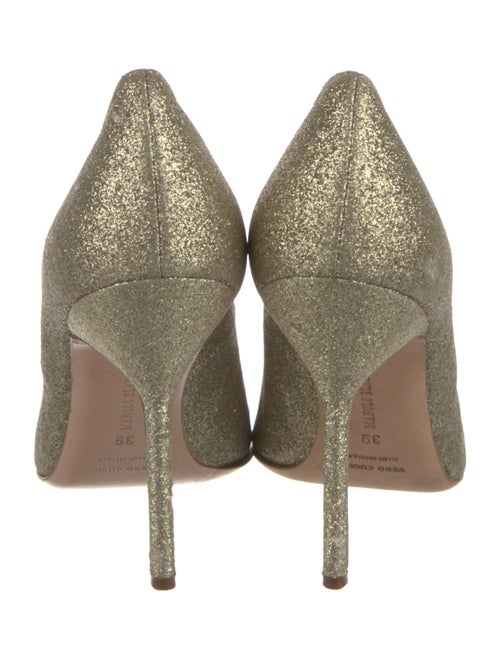 Manolo Blahnik Glitter Glitter Accents Pumps