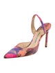 Manolo Blahnik Printed Slingback Pumps