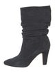 Manolo Blahnik Suede Slouch Boots