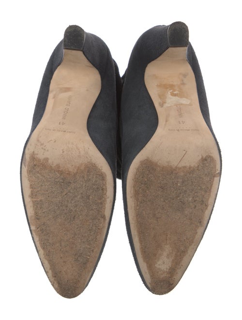 Manolo Blahnik Suede Slouch Boots