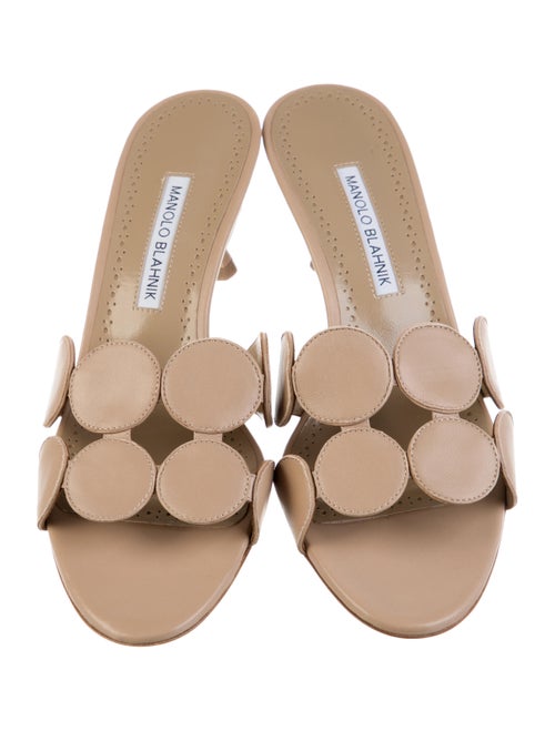 Manolo Blahnik Patent Leather Slides