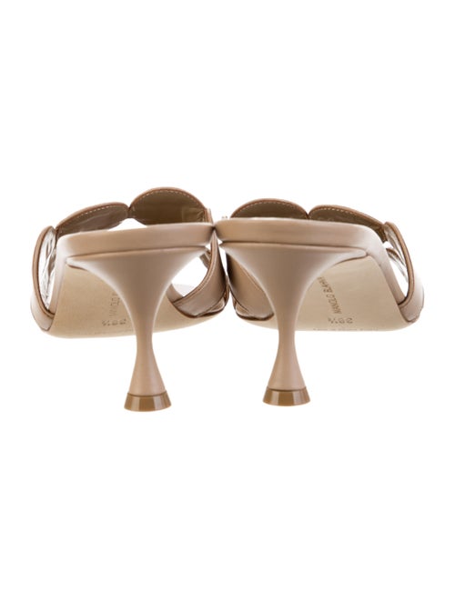 Manolo Blahnik Patent Leather Slides