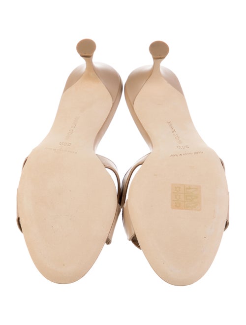 Manolo Blahnik Patent Leather Slides