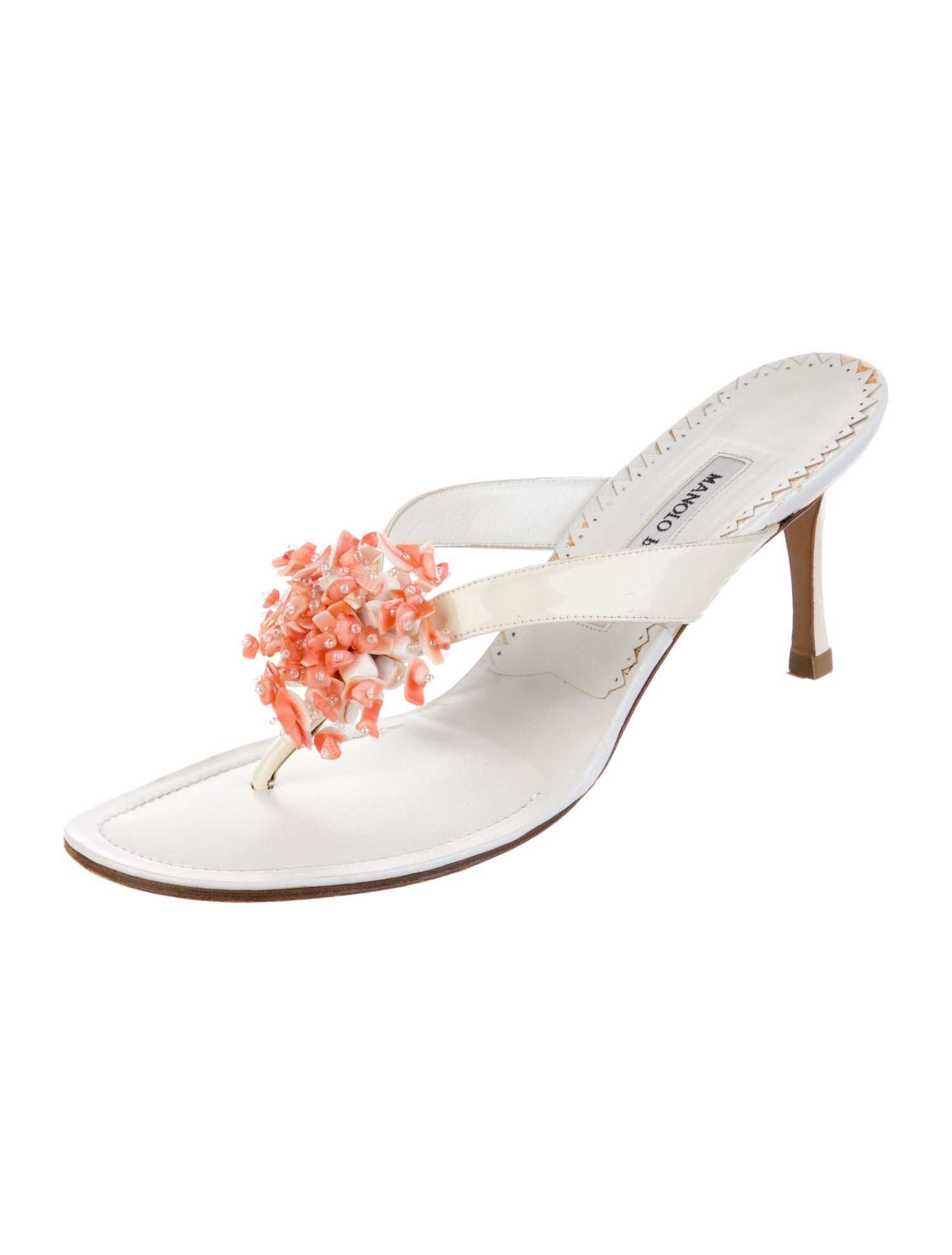 Manolo Blahnik Patent Leather Slides