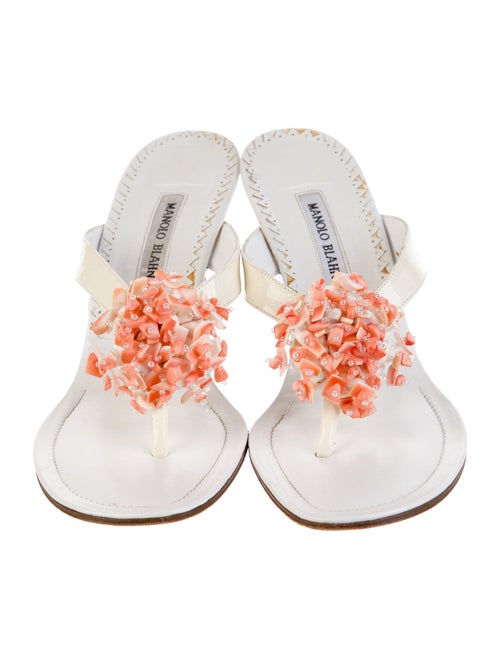 Manolo Blahnik Patent Leather Slides