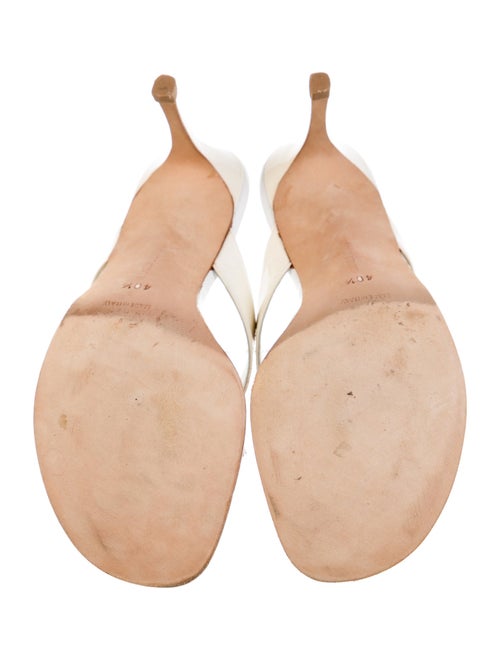 Manolo Blahnik Patent Leather Slides