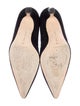 Manolo Blahnik Suede Scalloped Accent Pumps