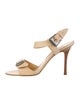 Manolo Blahnik Leather Slingback Sandals