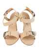 Manolo Blahnik Leather Slingback Sandals