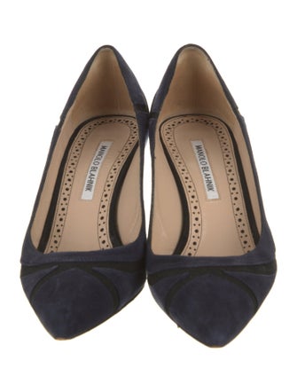 Manolo Blahnik Suede Pumps
